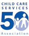 CCSA Logo. A drawing of an adult holding a child's hand
